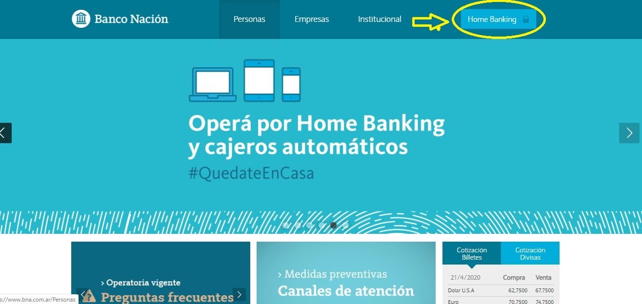 ¿Cómo Ingresar En Home Banking Nación Para Personas?